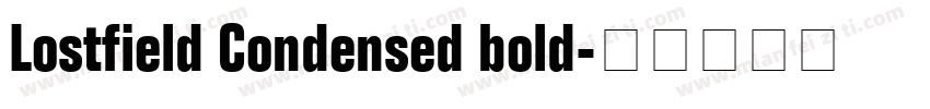 Lostfield Condensed bold字体转换